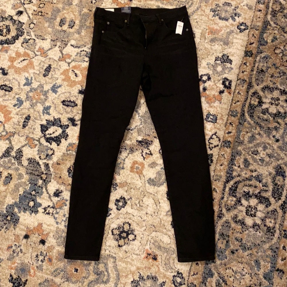 True Skinny High Rise Black Jeans